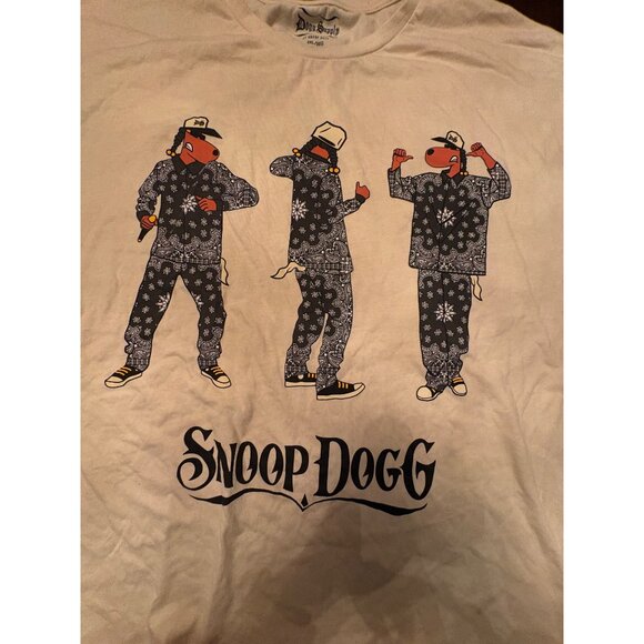 Snoop Dogg Graphic Tee By Dogg Supply 2XL Cotton/Polyester Blend Beige - Picture 5 of 9